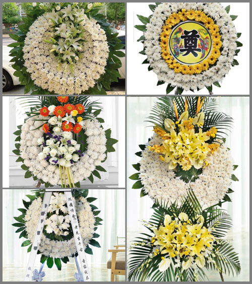 江苏南京栖霞区西岗街道桦墅村花圈速递